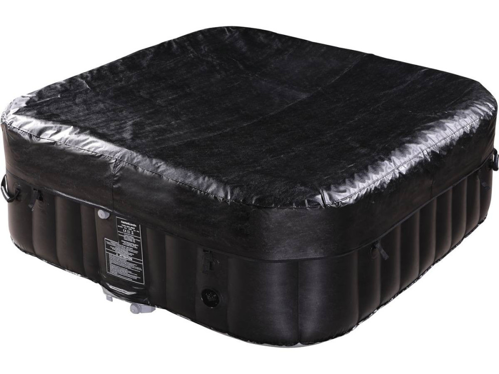 Spa Inflável  "Nice" em PVC - 6 lugares - Cinza / Preta