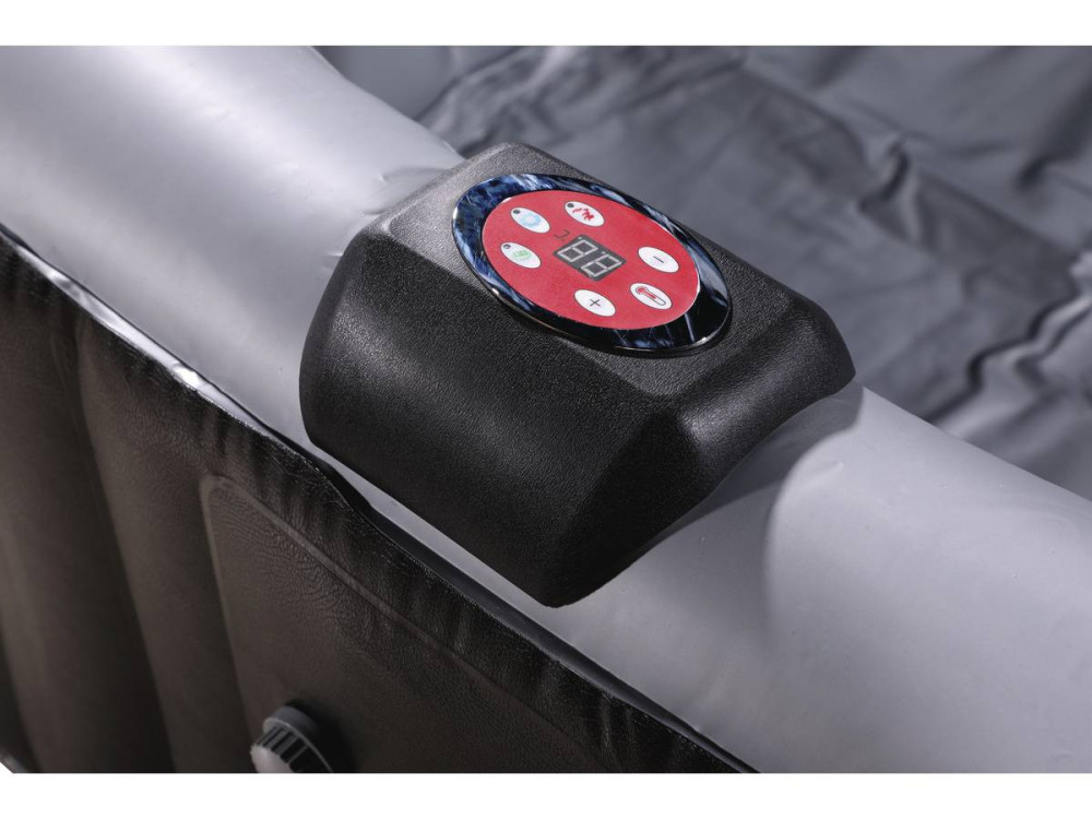 Spa Inflável  "Nice" em PVC - 6 lugares - Cinza / Preta