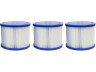 Conjunto de 3 cartuchos de filtração para spa inflável