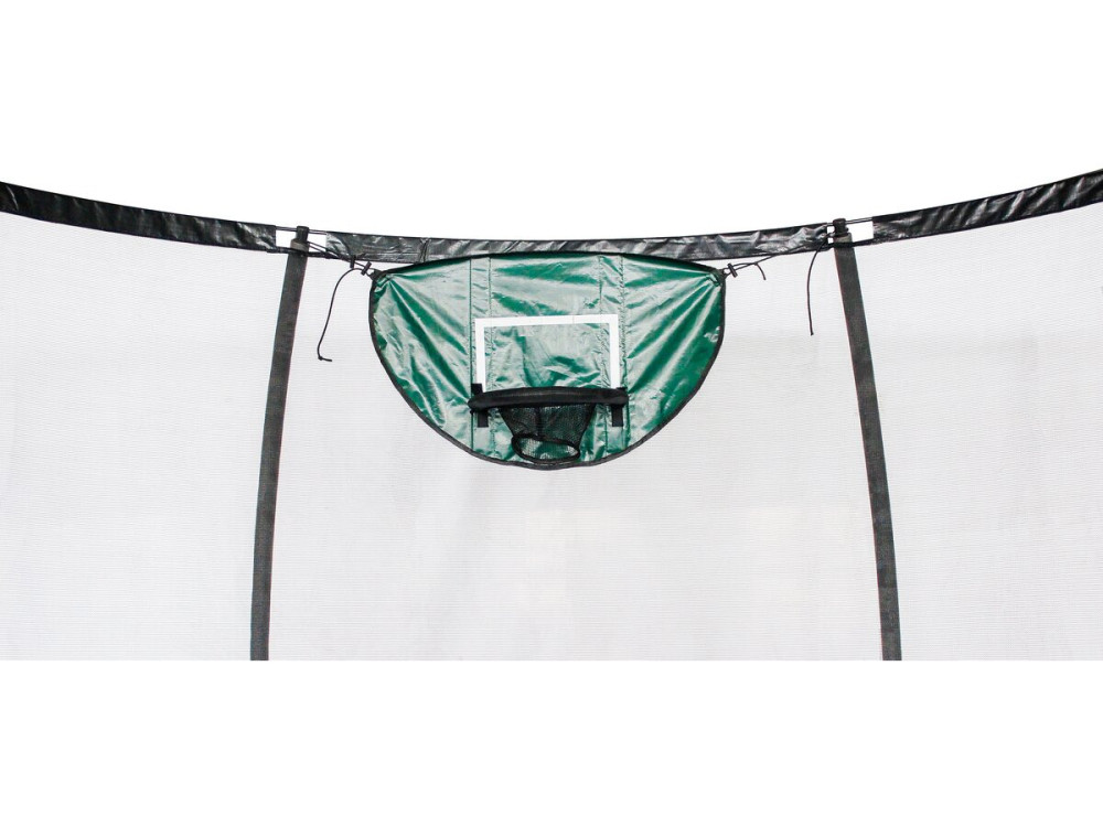 Cesta de basquete universal para cama elástica "Loopy" - Verde