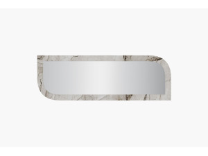 Espelho de madeira "Arni" - 120 x 40 cm - Bege