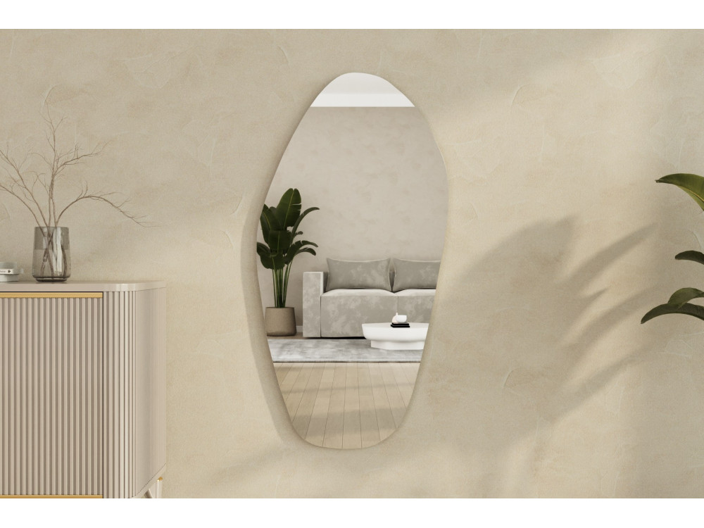 Espelho de madeira "Bella" - 60 x 120 cm - Preto