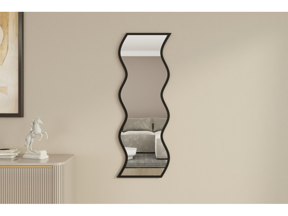 Espelho de madeira "Safi" 40 x 2,2 x 120 cm - Branco