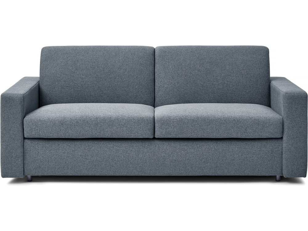 Sofá convertível em tecido "Diana" Express - cama de 140 cm - 3 lugares - Cinza