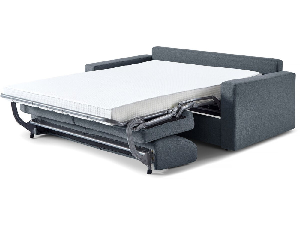 Sofá convertível em tecido "Diana" Express - cama de 140 cm - 3 lugares - Cinza
