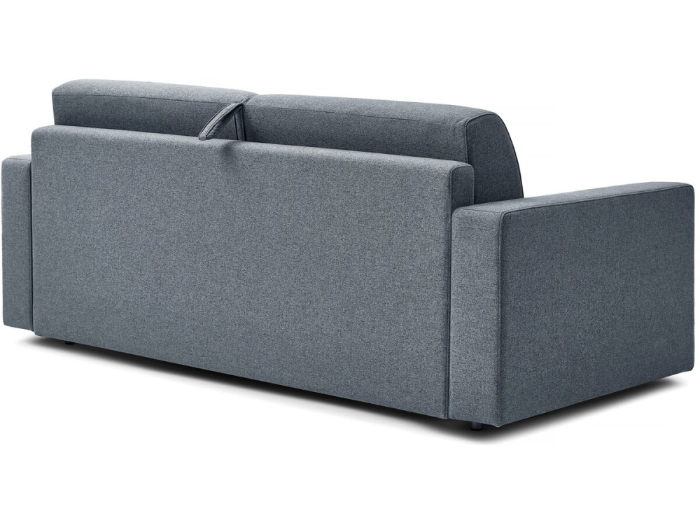 Sofá convertível em tecido "Diana" Express - cama de 140 cm - 3 lugares - Cinza