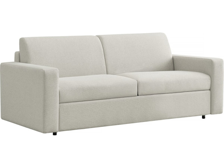 Sofá convertível "Diana" Express em tecido - Zona para dormir de 140 cm - 3 lugares - Bege