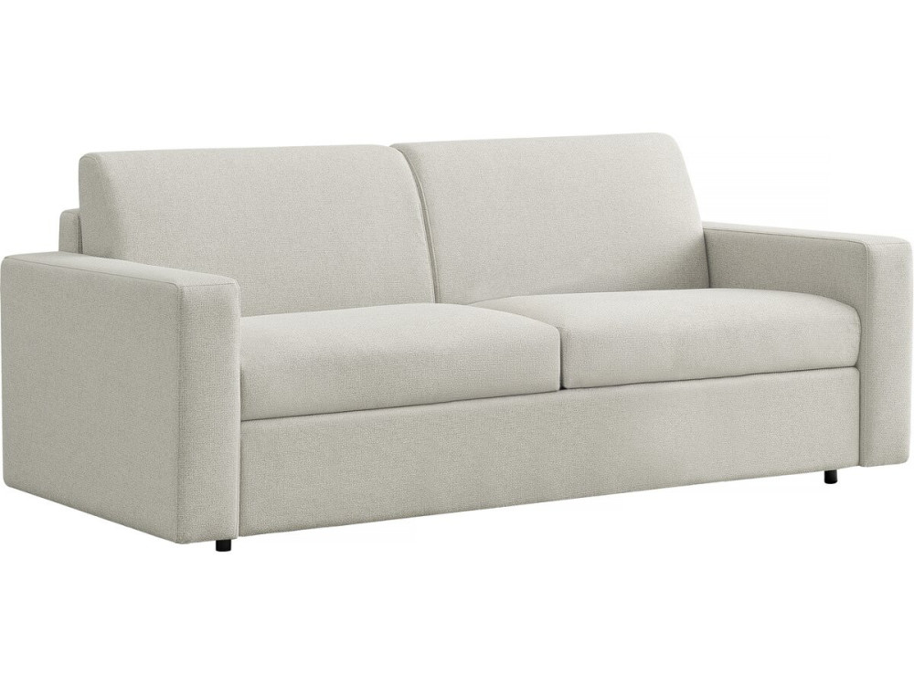 Sofá convertível "Diana" Express em tecido - Zona para dormir de 140 cm - 3 lugares - Bege