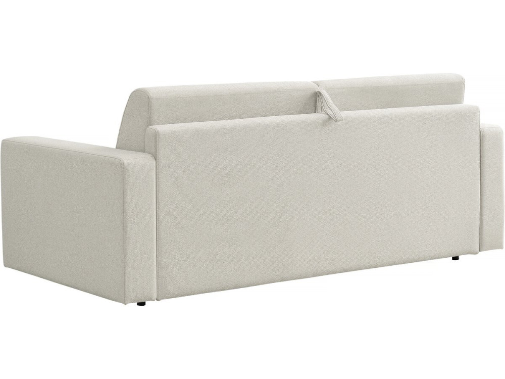 Sofá convertível "Diana" Express em tecido - Zona para dormir de 140 cm - 3 lugares - Bege