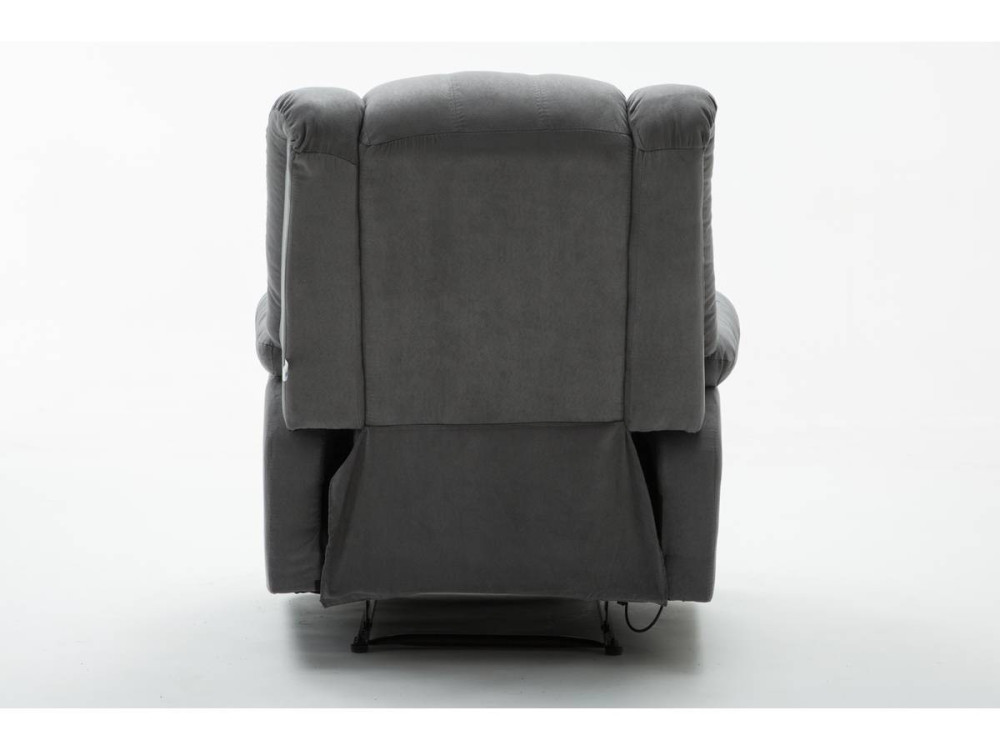 Poltrona de relaxamento "Buckingham" - 85 x 93 x 100 cm - Cinza claro