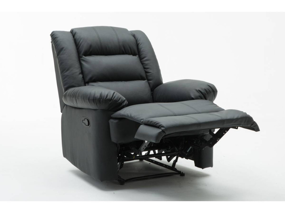 Poltrona de relaxamento "Buckingham" - 85 x 93 x 100 cm - Preto