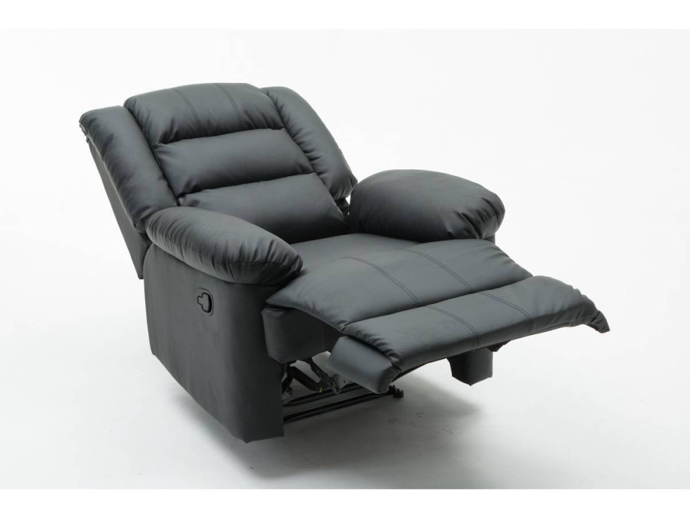 Poltrona de relaxamento "Buckingham" - 85 x 93 x 100 cm - Preto