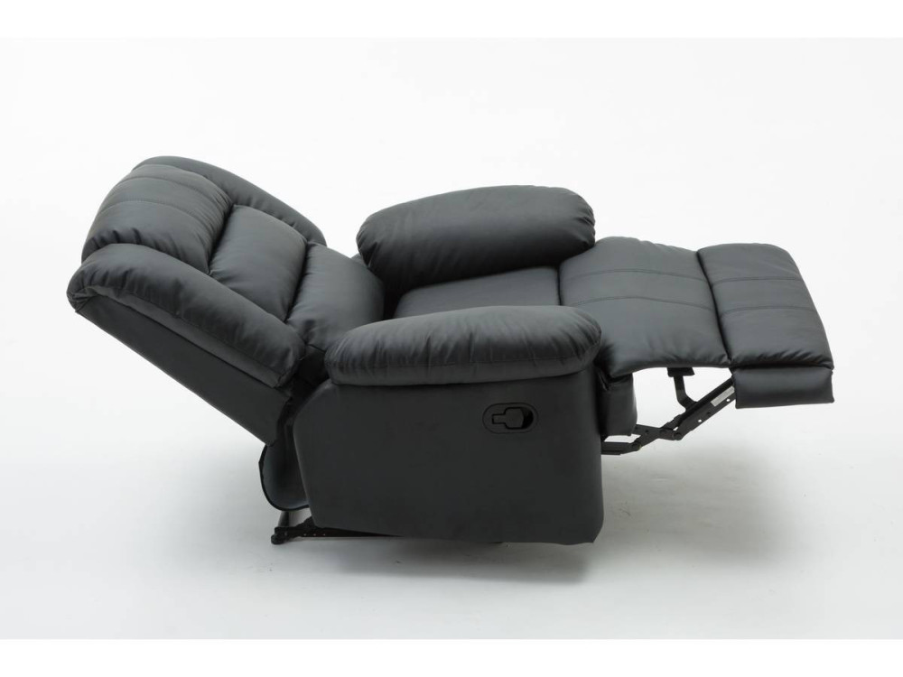 Poltrona de relaxamento "Buckingham" - 85 x 93 x 100 cm - Preto