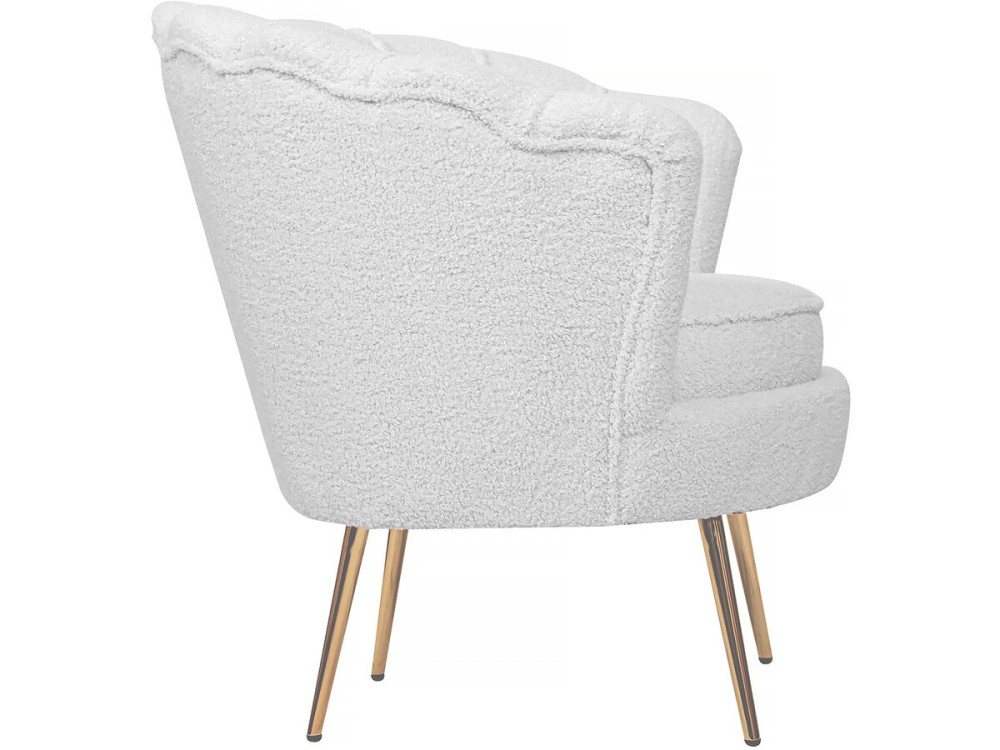 Poltrona de laço "Floria" - 75 x 68 x 77,5 cm - Branco