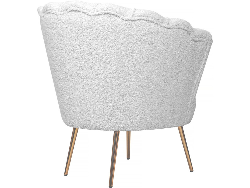 Poltrona de laço "Floria" - 75 x 68 x 77,5 cm - Branco