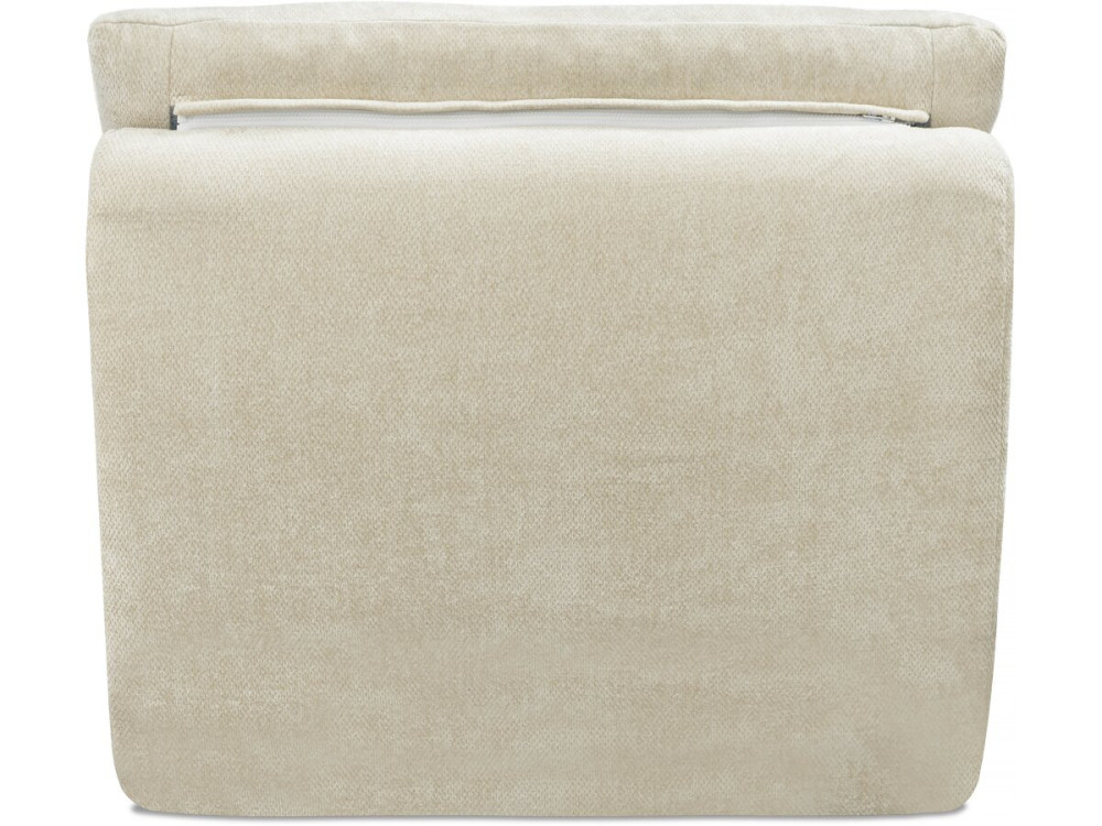 Chaise longue "Candela" em tecido texturado - 81 x 96 x 75 cm - Bege