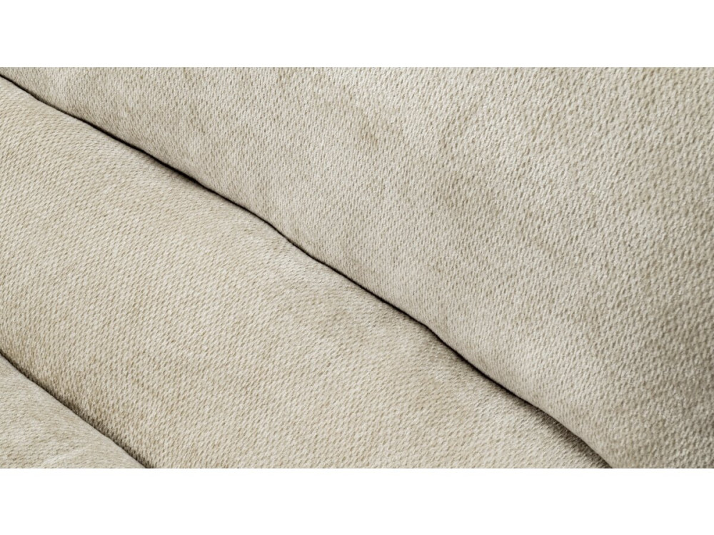 Chaise longue "Candela" em tecido texturado - 81 x 96 x 75 cm - Bege