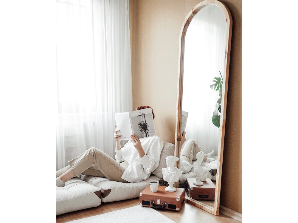 Cadeirão-cama em tecido "Fold" - 80 x 60 x 70 cm - Creme