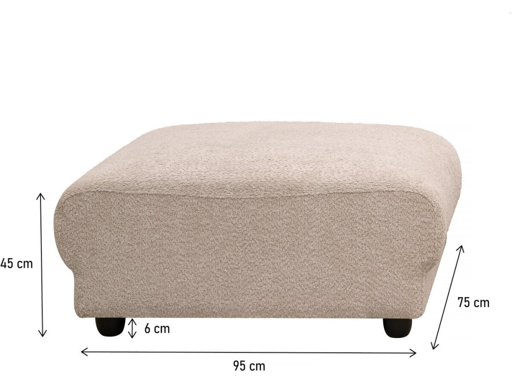 Otomano para sofá modular "Saint Germain" - Bege