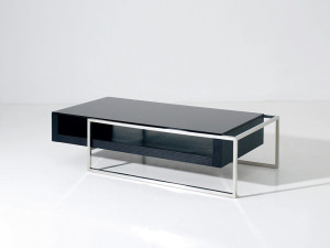 Mesa de centro "Julie" - 130 x 63,8 x 33,7 cm - Preto
