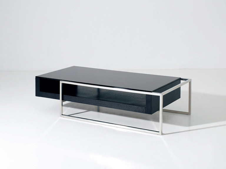 Mesa de centro "Julie" - 130 x 63,8 x 33,7 cm - Preto