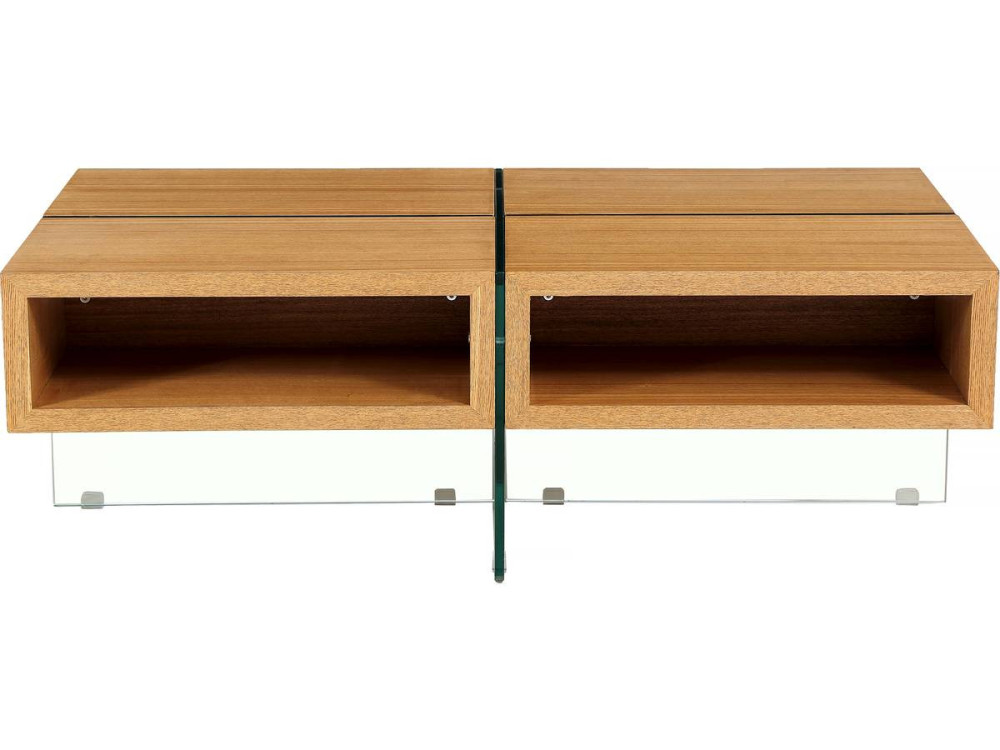 Mesa de centro "Milano" - 120 x 60 x 40 cm - Acabamento carvalho