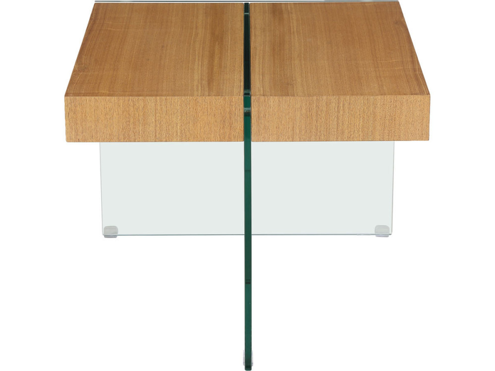 Mesa de centro "Agrigento" - 60 x 60 x 50 cm - Acabamento carvalho