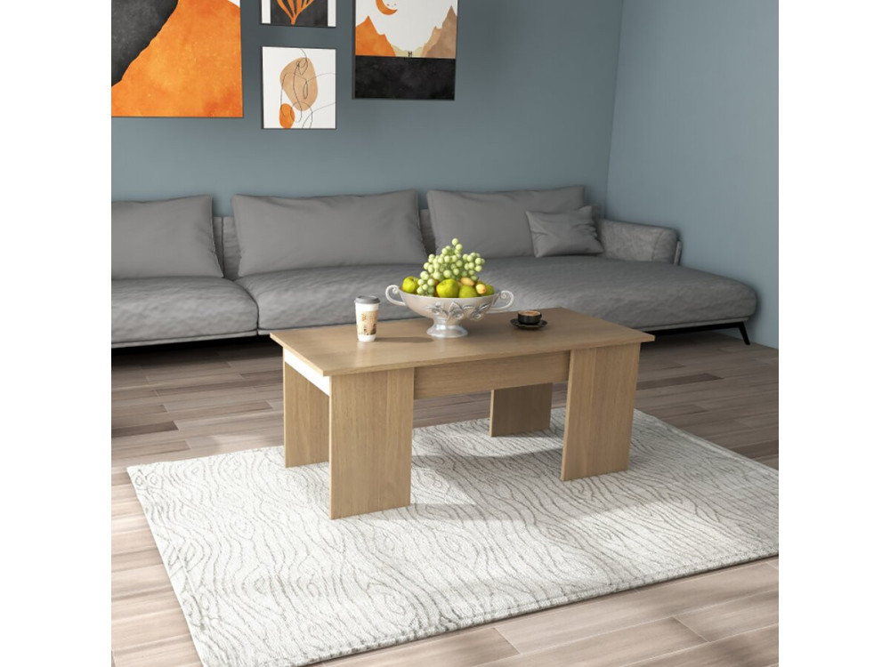 Mesa de centro "Diana" - 102 x 50 x 43 cm - Carvalho