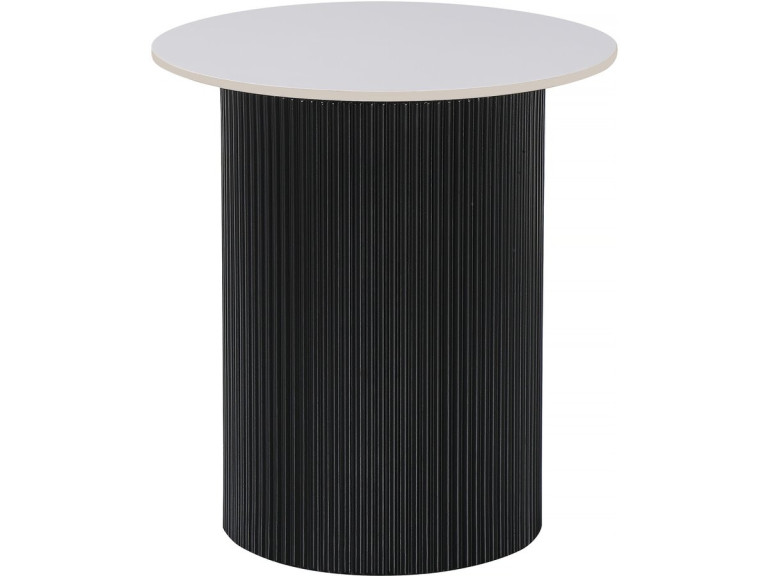 Mesa de apoio em cerâmica "Eclat", mesa de apoio, mesa de cabeceira - 50 x 50 x 55 cm - Branco