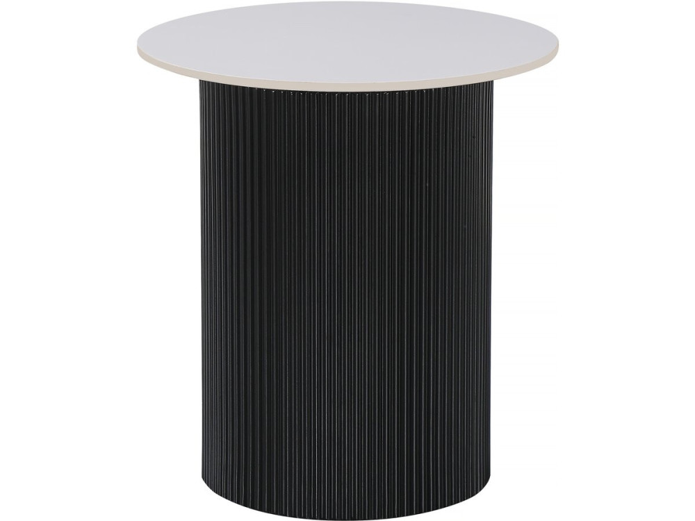 Mesa de apoio em cerâmica "Eclat", mesa de apoio, mesa de cabeceira - 50 x 50 x 55 cm - Branco
