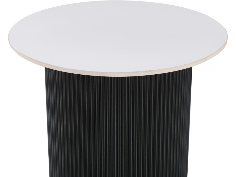 Mesa de apoio em cerâmica "Eclat", mesa de apoio, mesa de cabeceira - 50 x 50 x 55 cm - Branco
