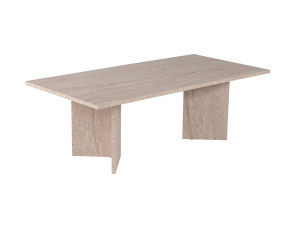 Mesa de centro "Sabin" em madeira - 60 x 119 x 40 cm - Travertino