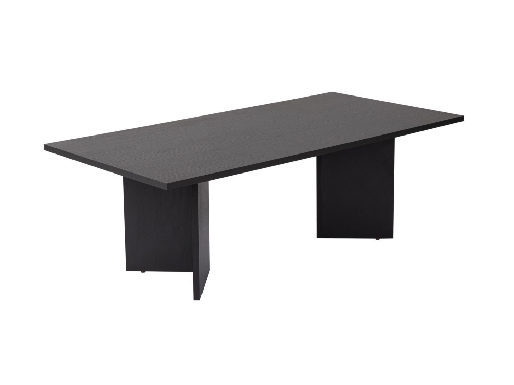Mesa de centro "Sabin" em madeira - 60 x 119 x 40 cm - Madeira preta