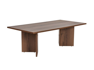 Mesa de centro de madeira "Sabin" - 60 x 119 x 40 cm - Nogueira