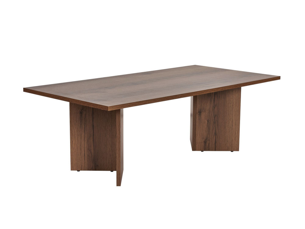 Mesa de centro de madeira "Sabin" - 60 x 119 x 40 cm - Nogueira