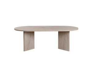 Mesa de centro de madeira "Sand" - 60 x 119 x 40 cm - Travertino