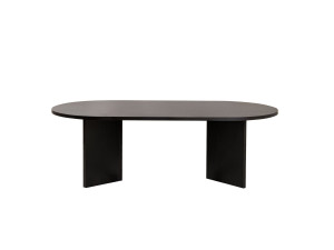Mesa de centro de madeira "Sand" - 60 x 119 x 40 cm - Madeira preta