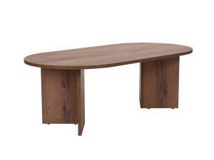 Mesa de centro de madeira "Sand" - 60 x 119 x 40 cm - Nogueira