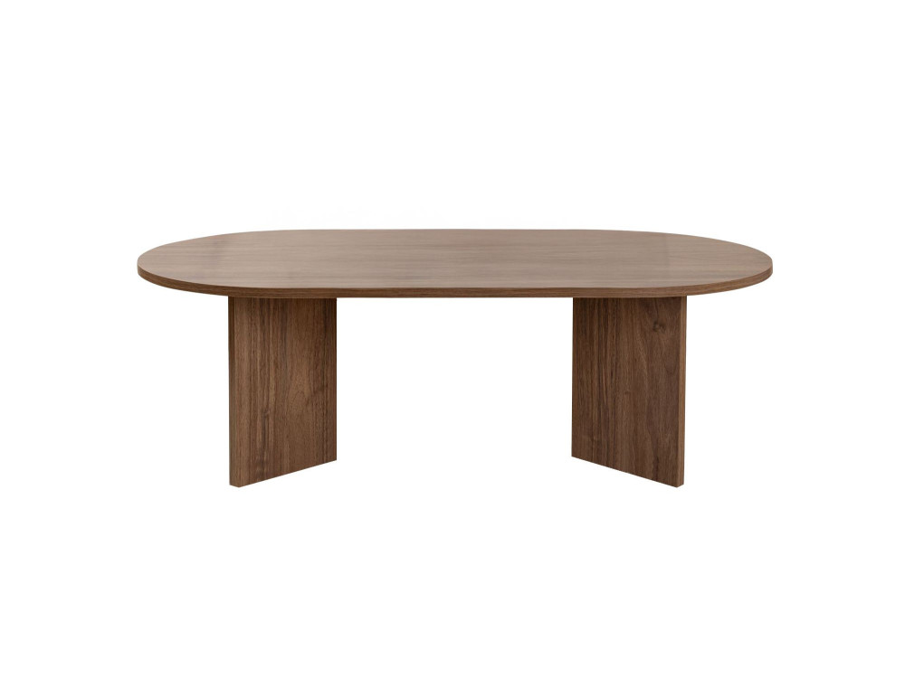 Mesa de centro de madeira "Sand" - 60 x 119 x 40 cm - Nogueira