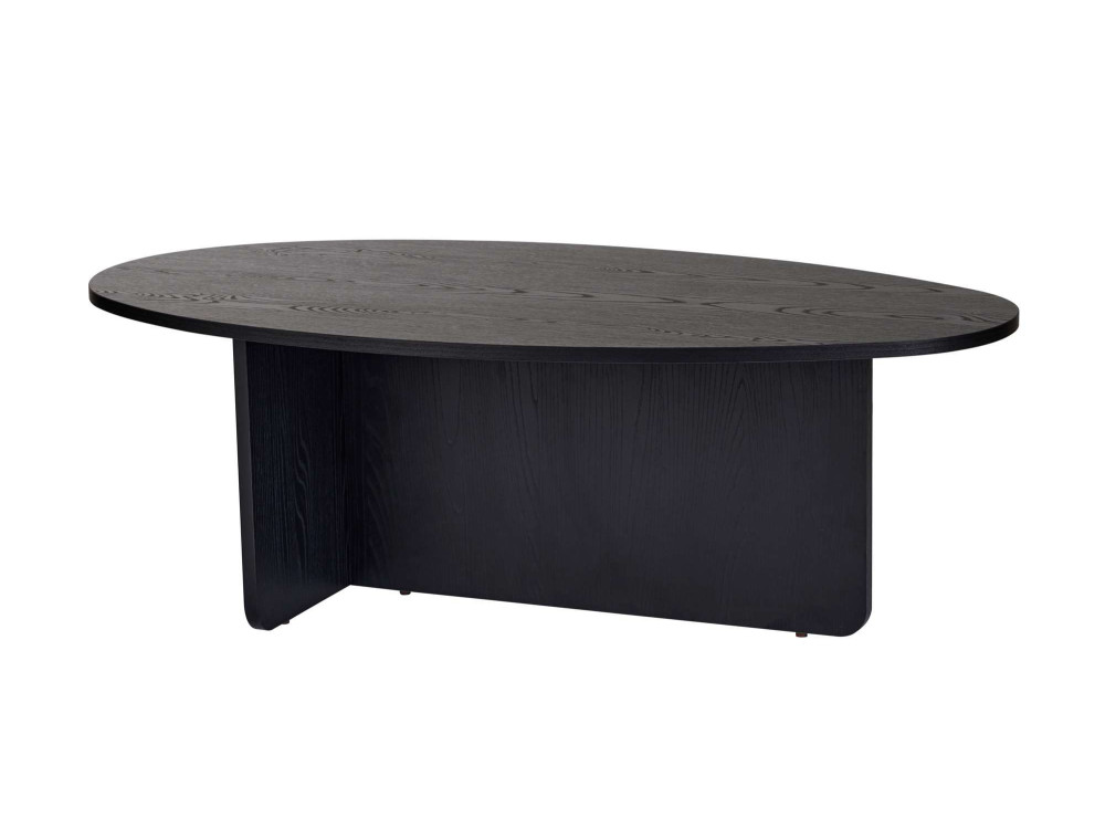 Mesa de centro de madeira "Orba" - 120 x 65 x 40 cm - Madeira preta
