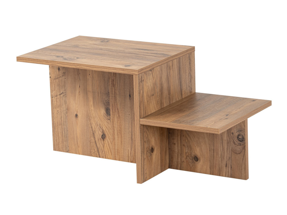 Mesa de centro de madeira "Harmony" 80 x 40 x 40 cm - Pinho Atlântico