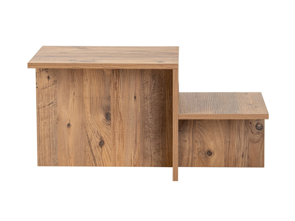 Mesa de centro de madeira "Harmony" 80 x 40 x 40 cm - Pinho Atlântico