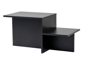 Mesa de centro de madeira "Harmony" 80 x 40 x 40 cm - Madeira preta