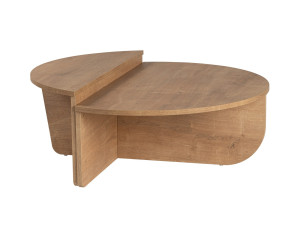 Mesa de centro em madeira "Orion" - 90 x 60 x 30 cm - Carvalho mel