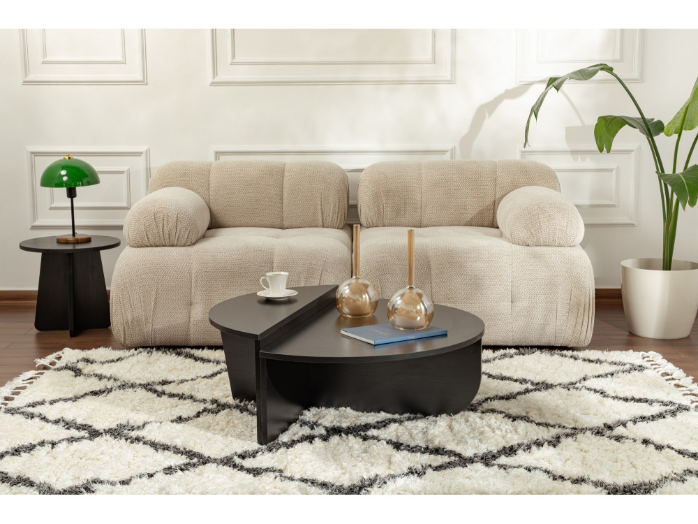 Mesa de centro de madeira "Orion" - 90 x 60 x 30 cm - BoisNoir