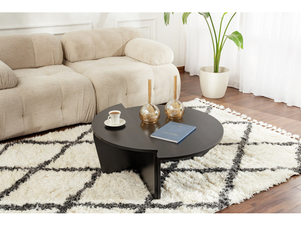 Mesa de centro de madeira "Orion" - 90 x 60 x 30 cm - BoisNoir
