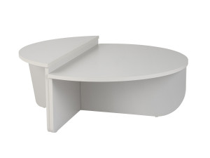 Mesa de centro em madeira "Orion" - 90 x 60 x 30 cm - Branco