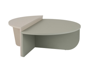 Mesa de centro de madeira "Orion" 90 x 60 x 30 cm - Verde cinza