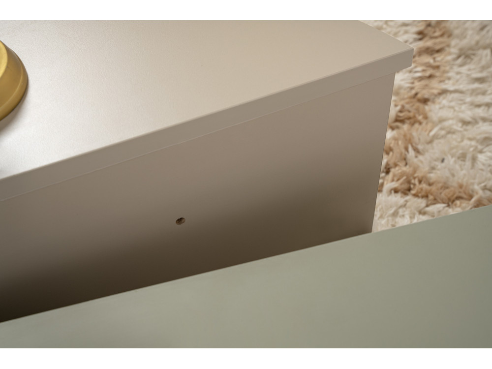 Mesa de centro de madeira "Orion" 90 x 60 x 30 cm - Verde cinza