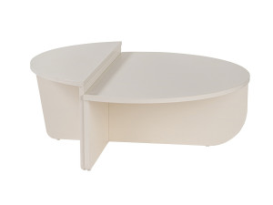 Mesa de centro de madeira "Orion" 90 x 60 x 30 cm - Madeira branca